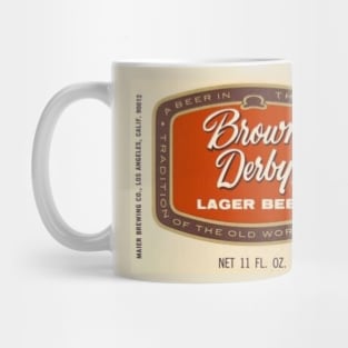 vintage  Brown Derny Beer label - discontinued Mug